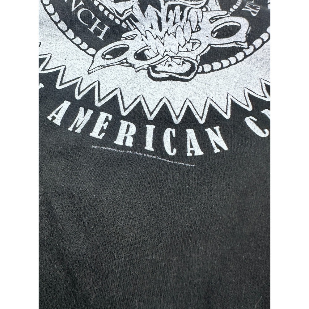 Mens Hoodie Black Five Finger Death Punch Knuckle Skull Graphic Pockets Full Zip - Picture 6 of 8